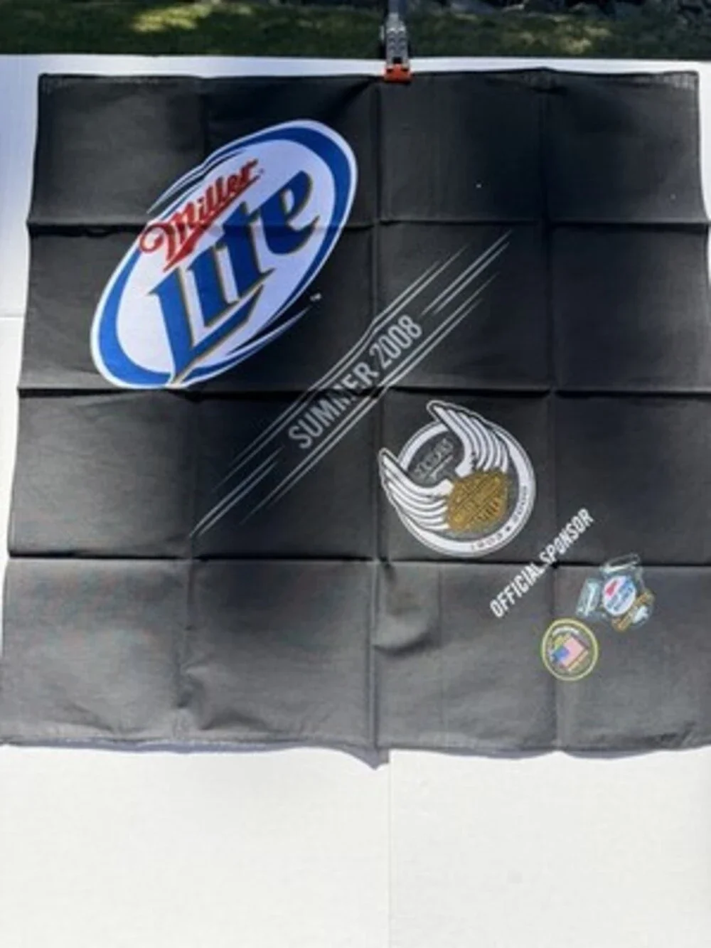 2008 Harley Davidson/Miller Light  Motorcycle Bandana Black Scarf 105 Years